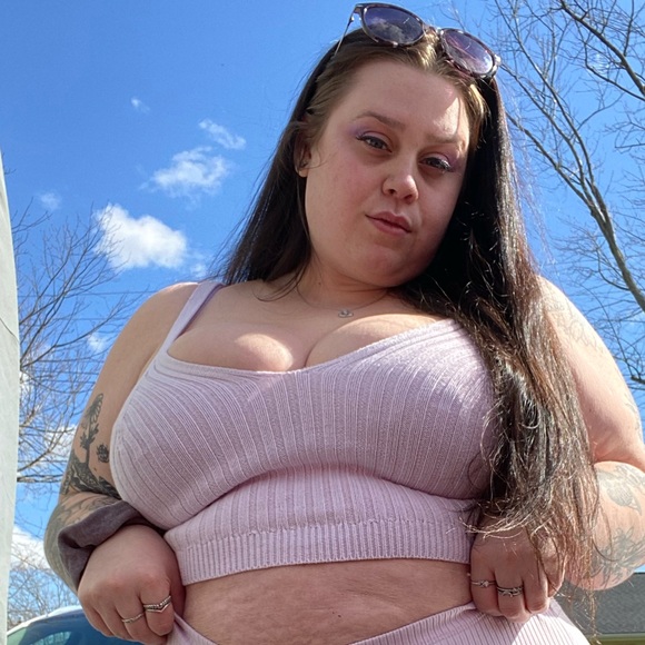 XL Aerie Purple Knit Crop Top Plus Size - Picture 5 of 5